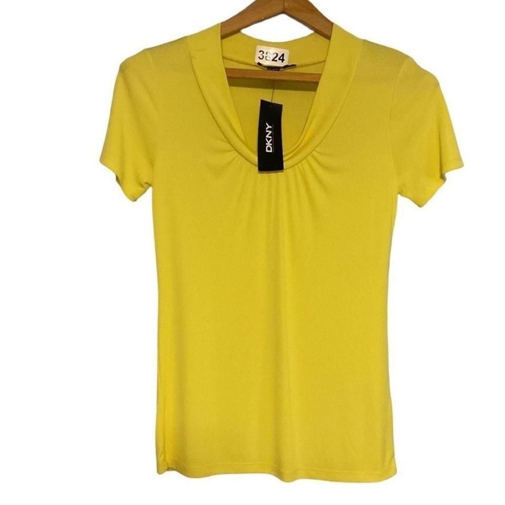 NWT‎ DKNY YELLOW BLOUSE size S
